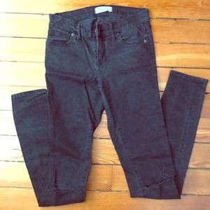 Madewell Jeans. Black w/holes in knees. Size 26.